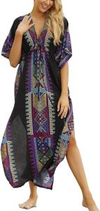 Caftan estampado mujer